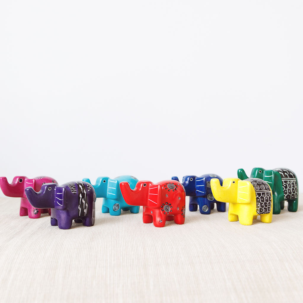 Soapstone Figurine | Elephant - Medium | Handmade in Kenya