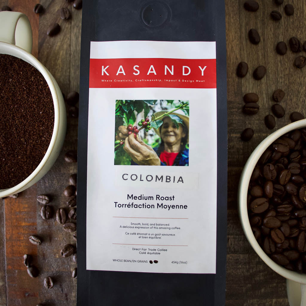Colombian Medium Roast Whole Bean Coffee | Level Ground | Smooth & Balanced Flavor