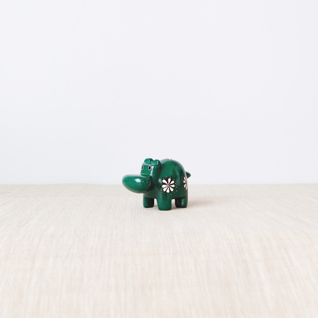 Soapstone Figurine | Hippo - Medium | Handmade in Kenya