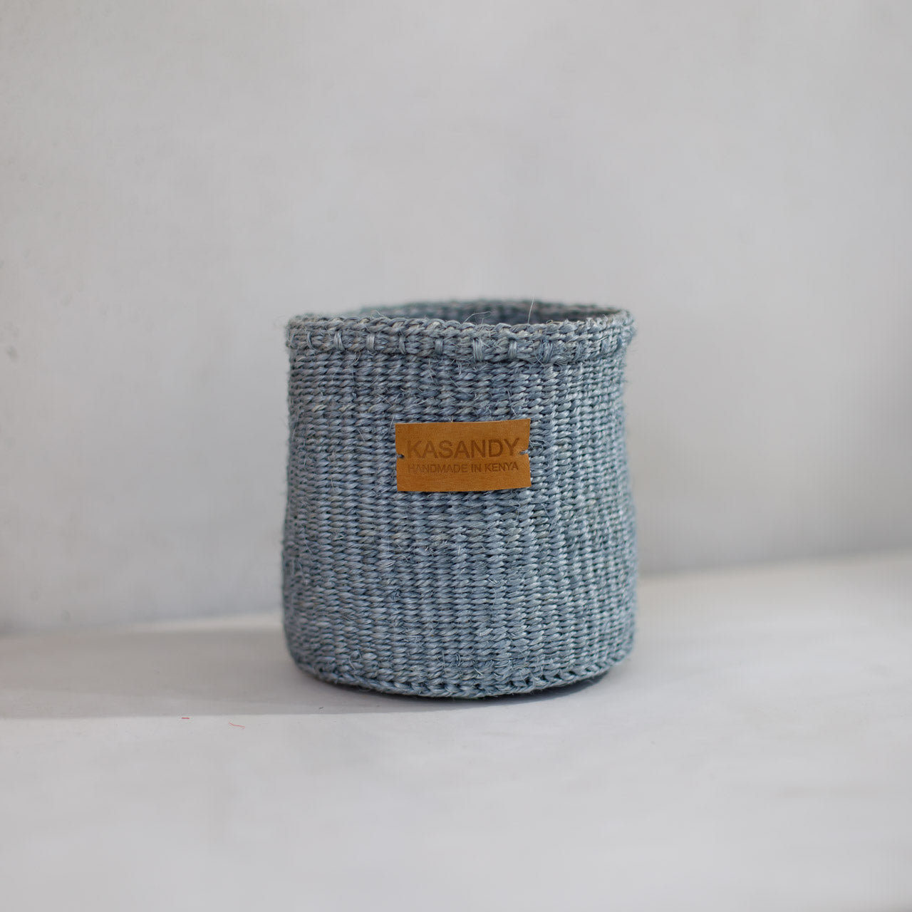Serene Grey Blue Kiondo Basket (6 inch)