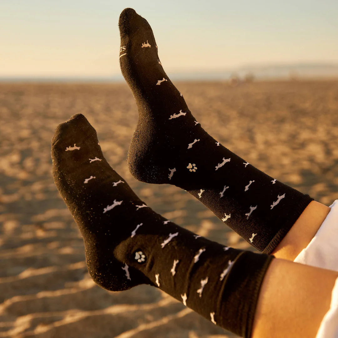 Conscious Step | Socks that Save Dogs (Black)