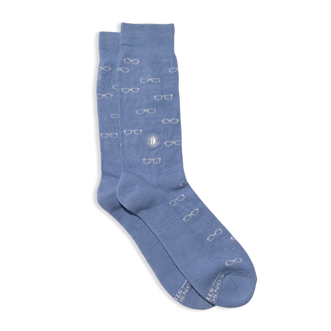 Conscious Step | Socks that give Books (Blue)