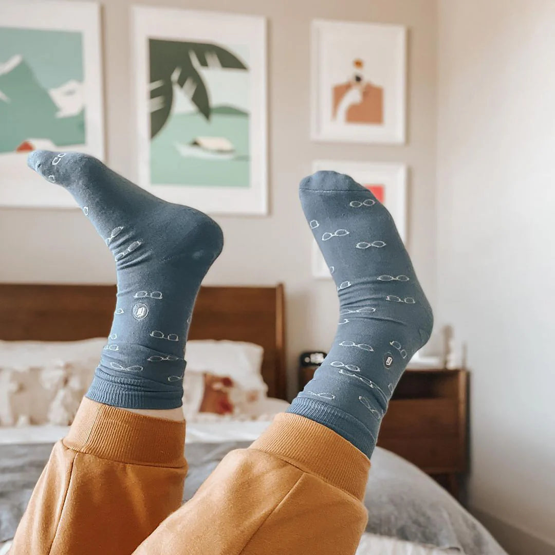 Conscious Step | Socks that give Books (Blue)