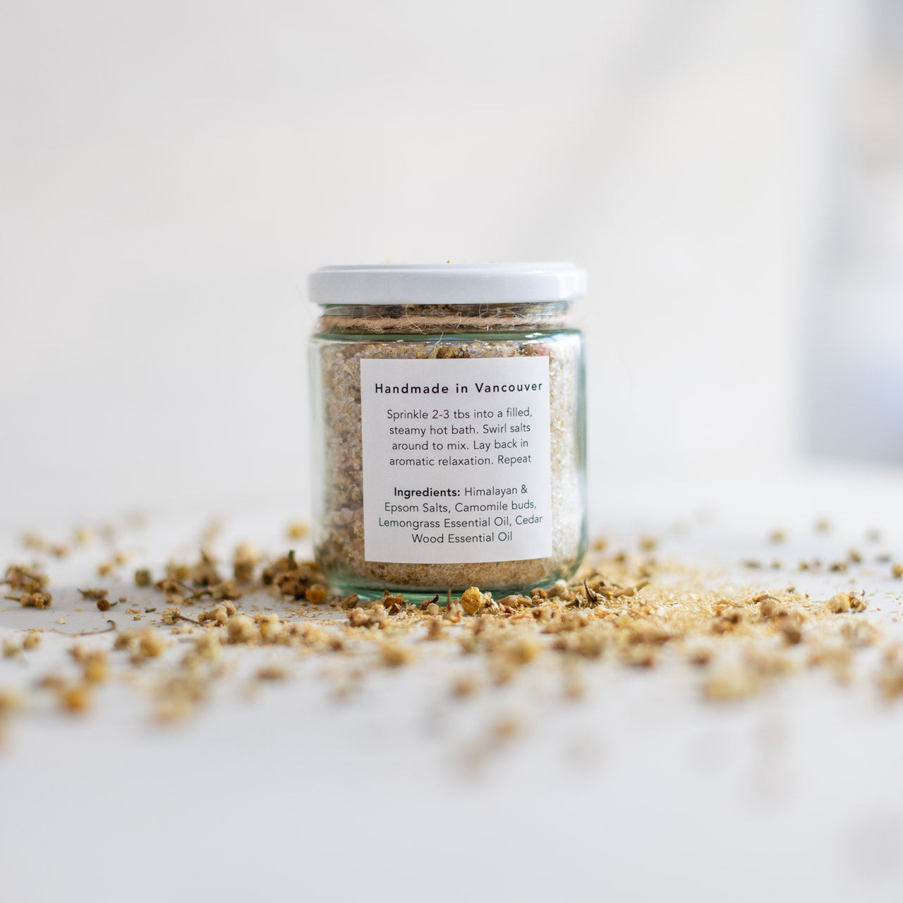 Bath Soak | Camomile & Lemon Grass | Handmade in Vancouver - 12oz