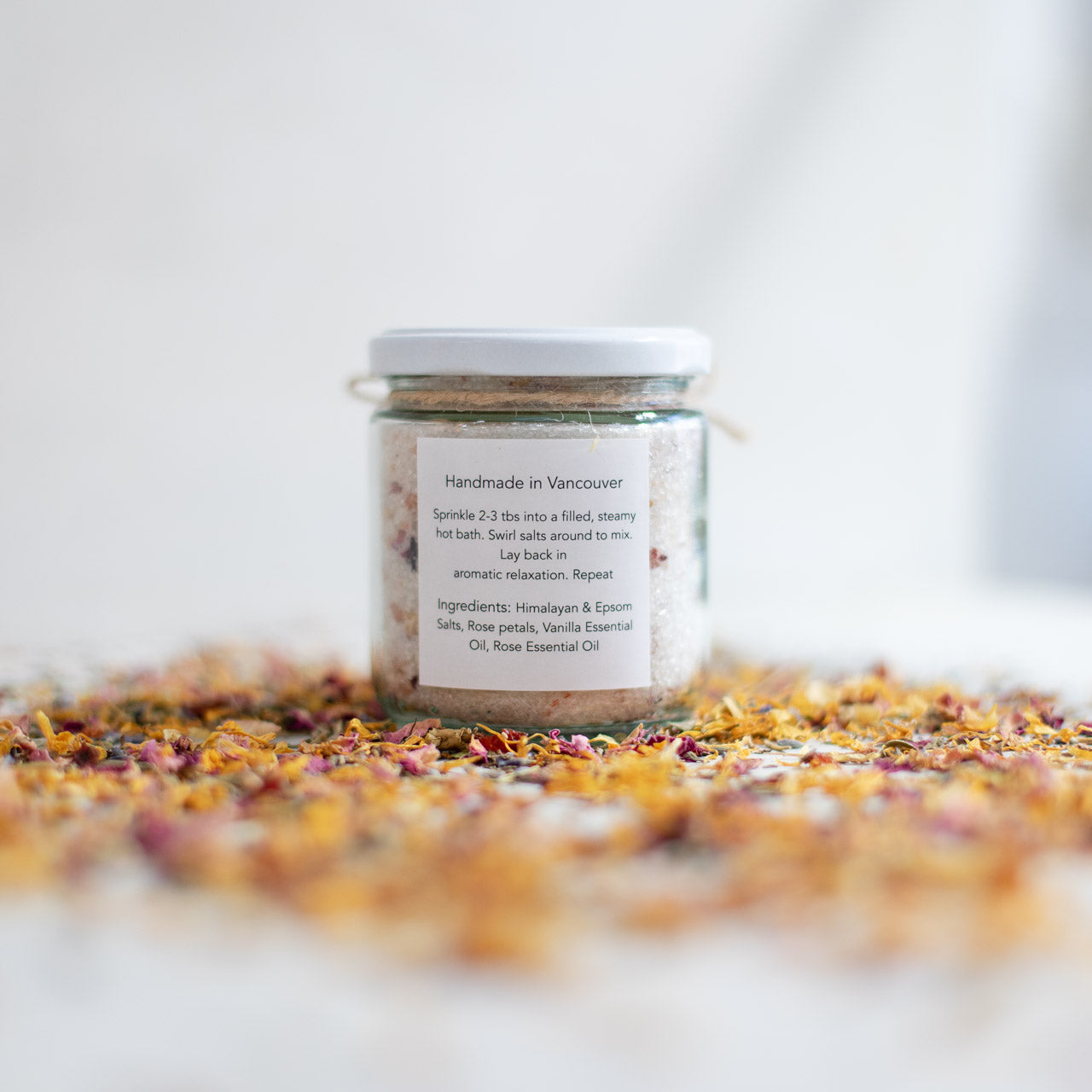 Bath Soak | Rose & Vanilla | Handmade in Vancouver - 12oz