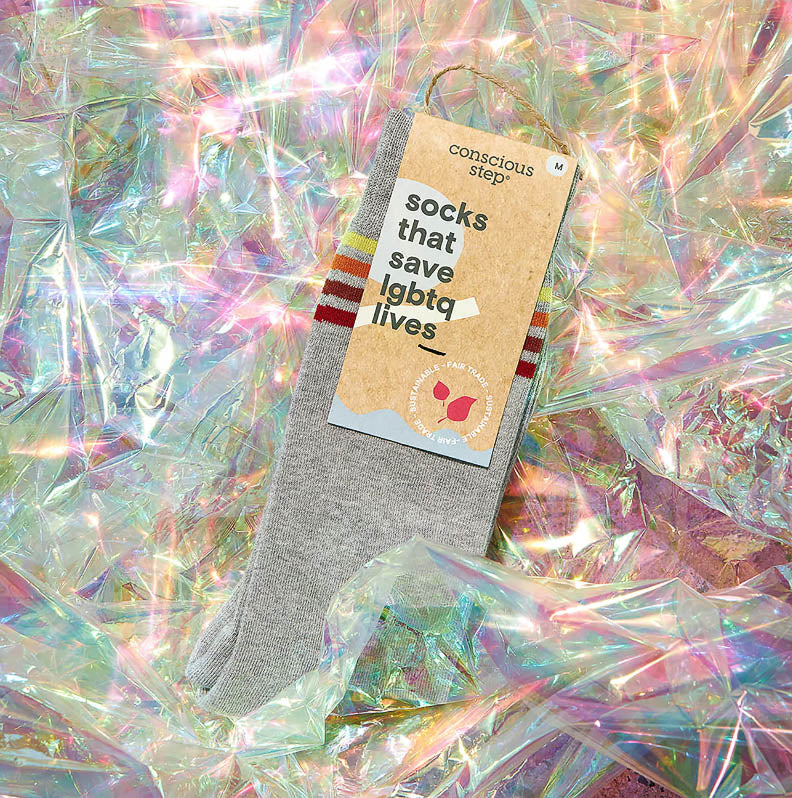 Grey Conscious Step Socks That Save LGBTQ Lives