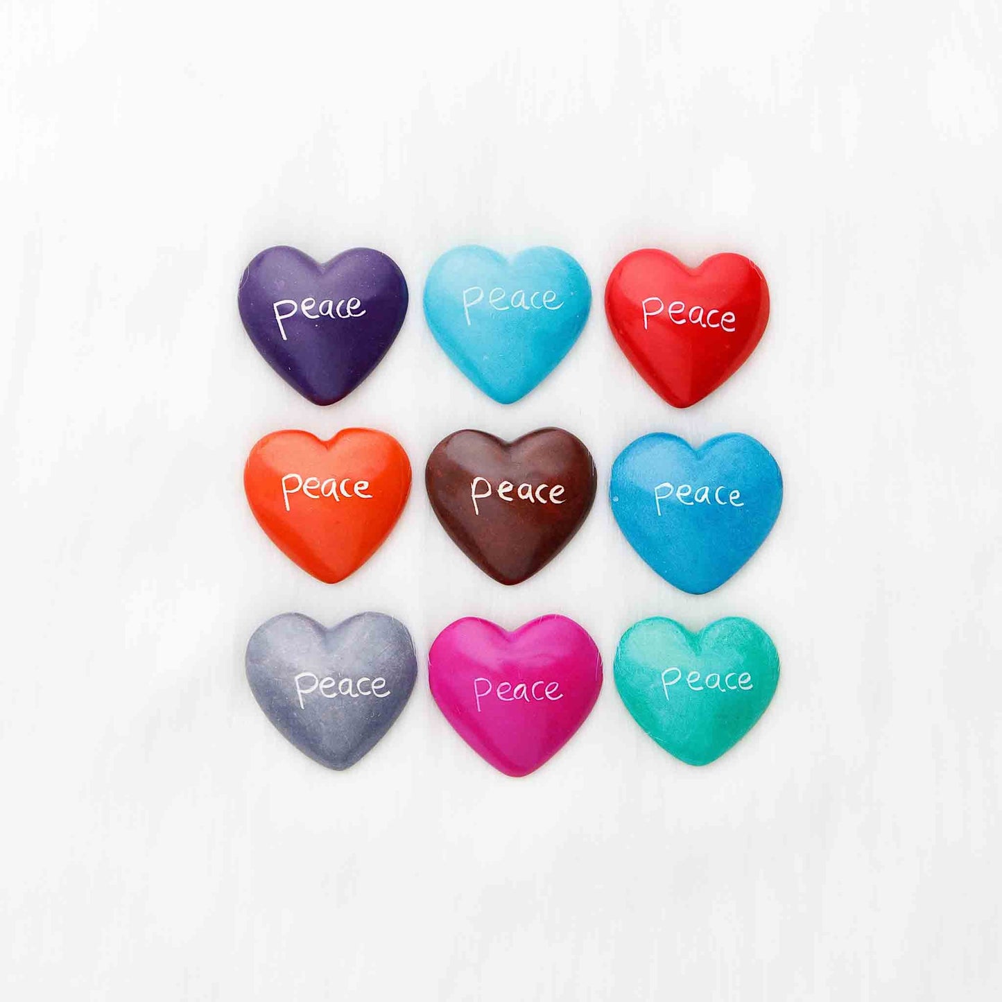 Hand-carved soapstone heart with engraving, ethically made in Kenya.