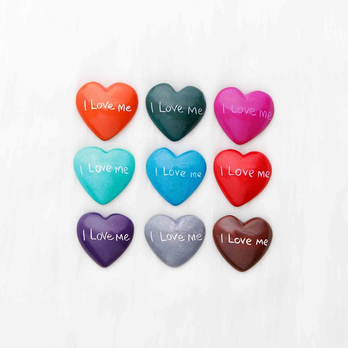 Hand-carved soapstone heart with engraving, ethically made in Kenya.