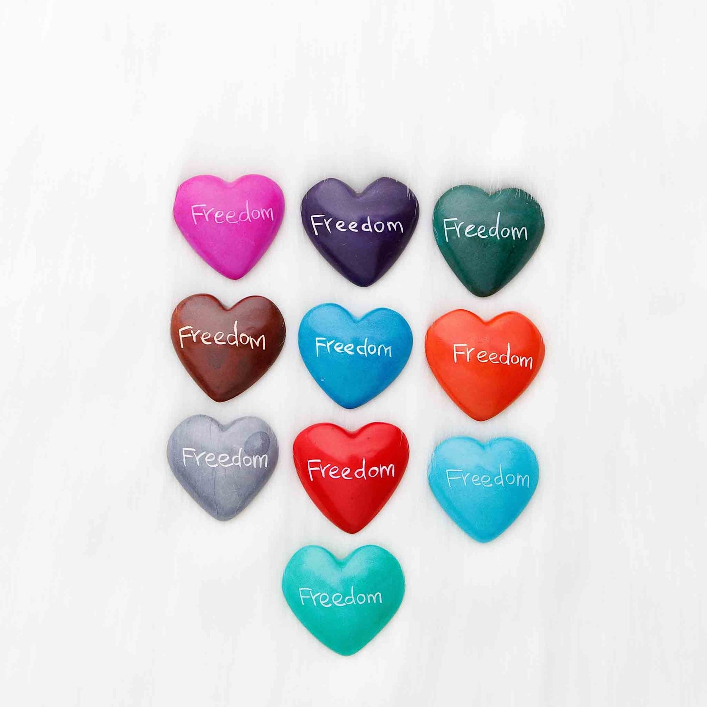 Hand-carved soapstone heart with engraving, ethically made in Kenya.