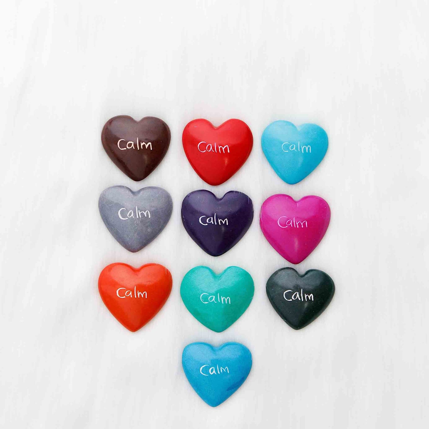 Hand-carved soapstone heart with engraving, ethically made in Kenya.