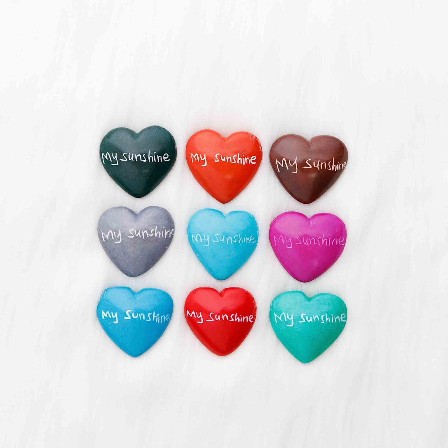 Hand-carved soapstone heart with engraving, ethically made in Kenya.