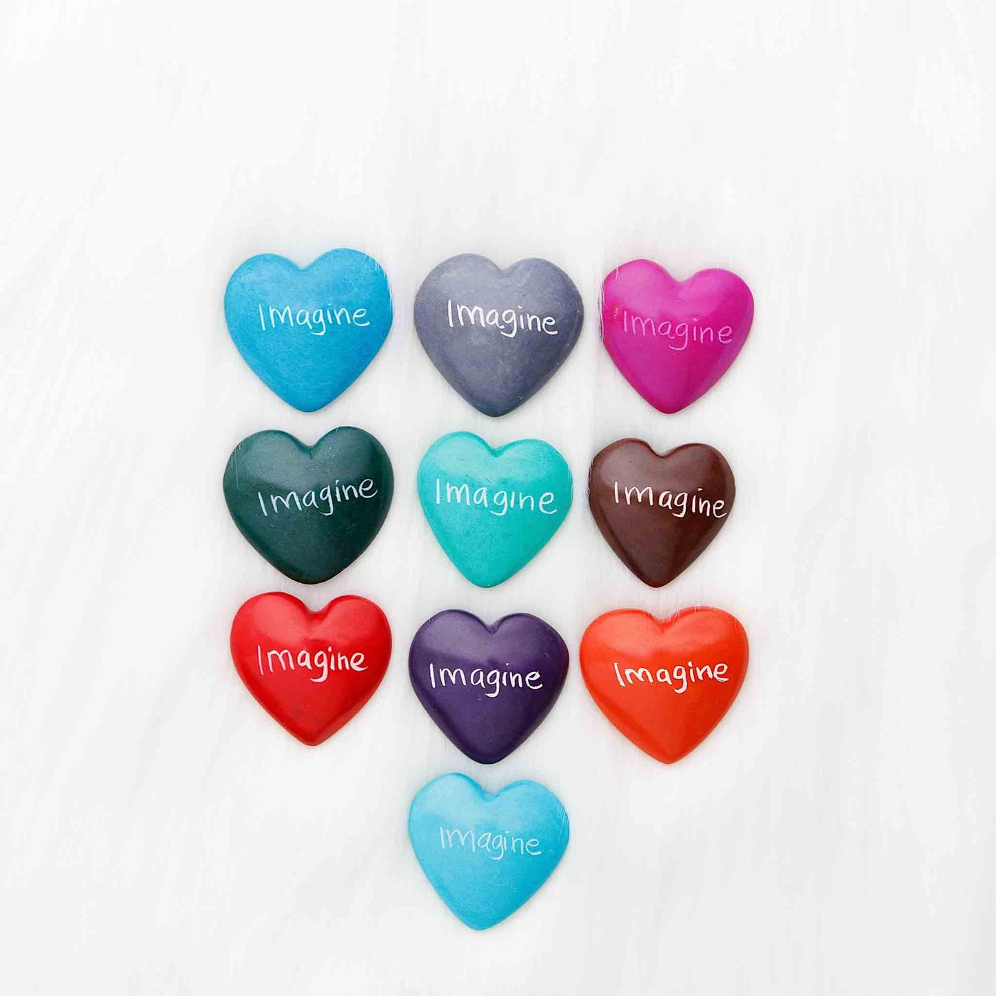 Hand-carved soapstone heart with engraving, ethically made in Kenya.