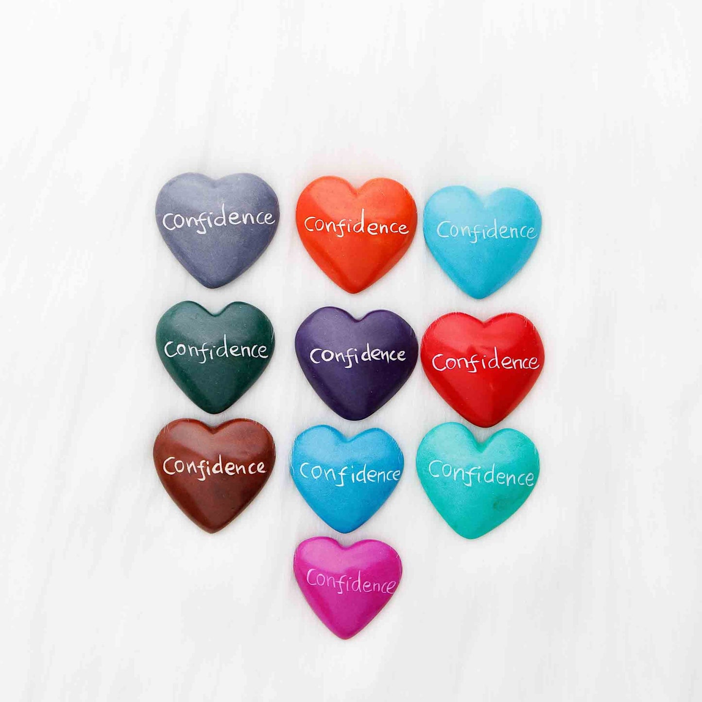 Hand-carved soapstone heart with engraving, ethically made in Kenya.