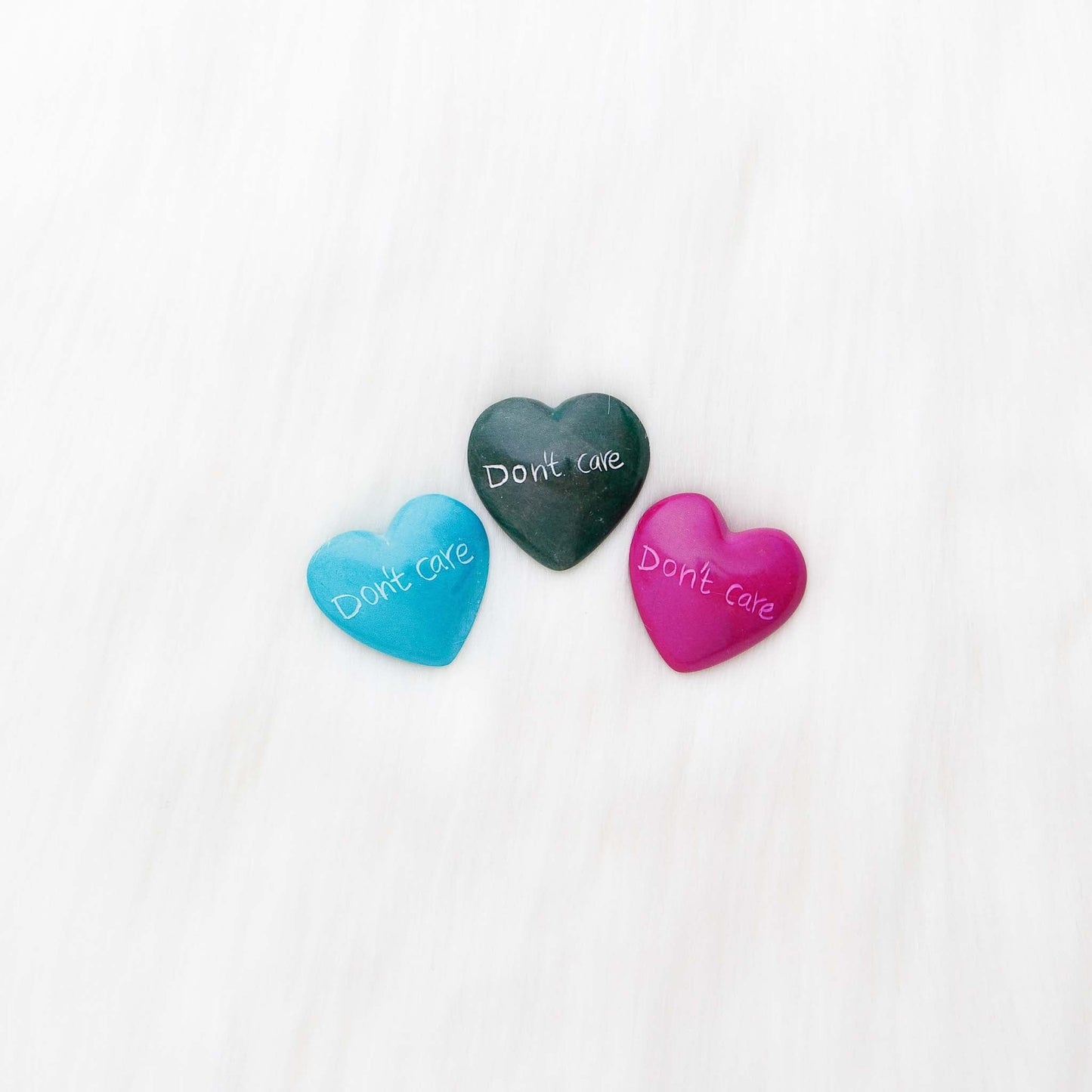 Hand-carved soapstone heart with engraving, ethically made in Kenya.