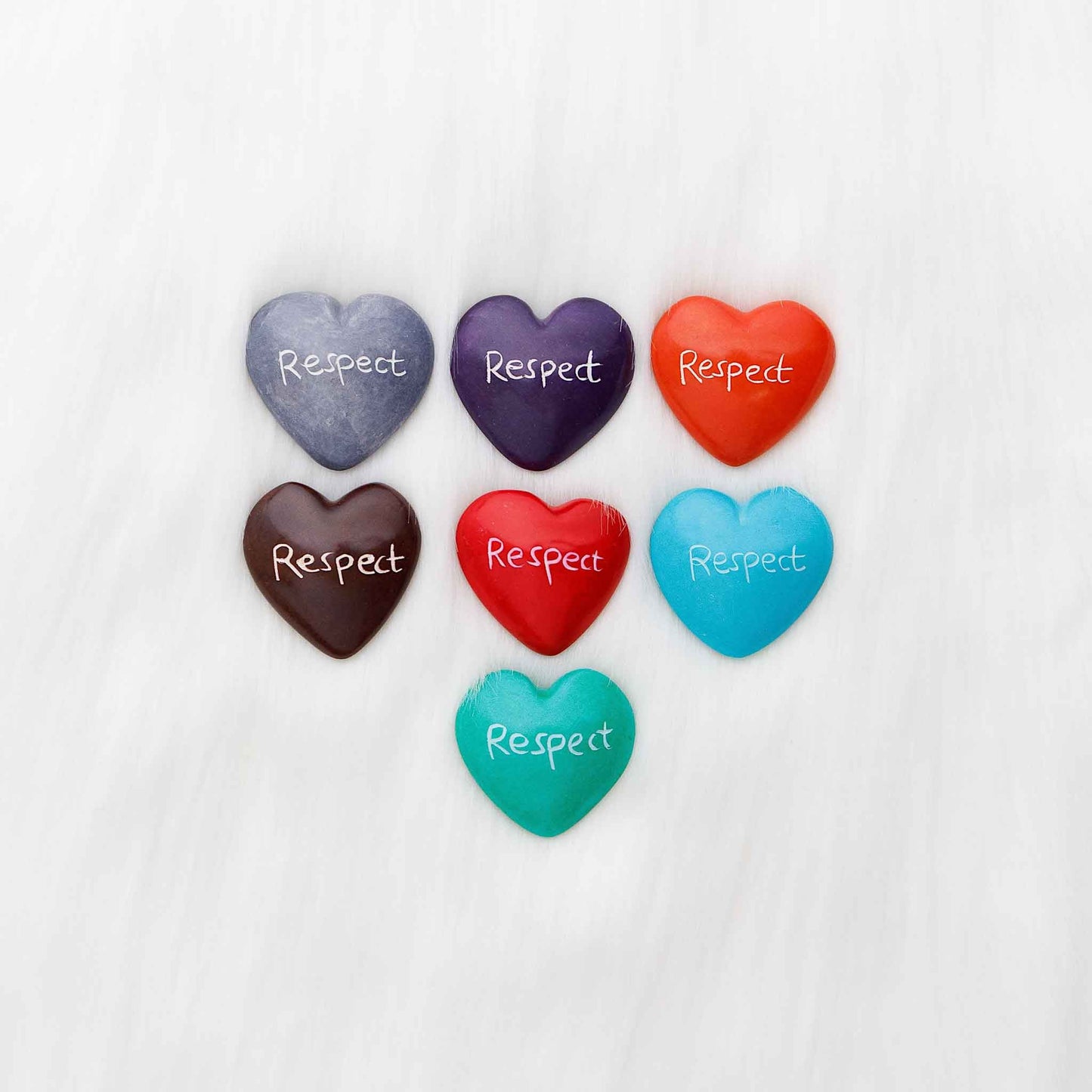 Hand-carved soapstone heart with engraving, ethically made in Kenya.