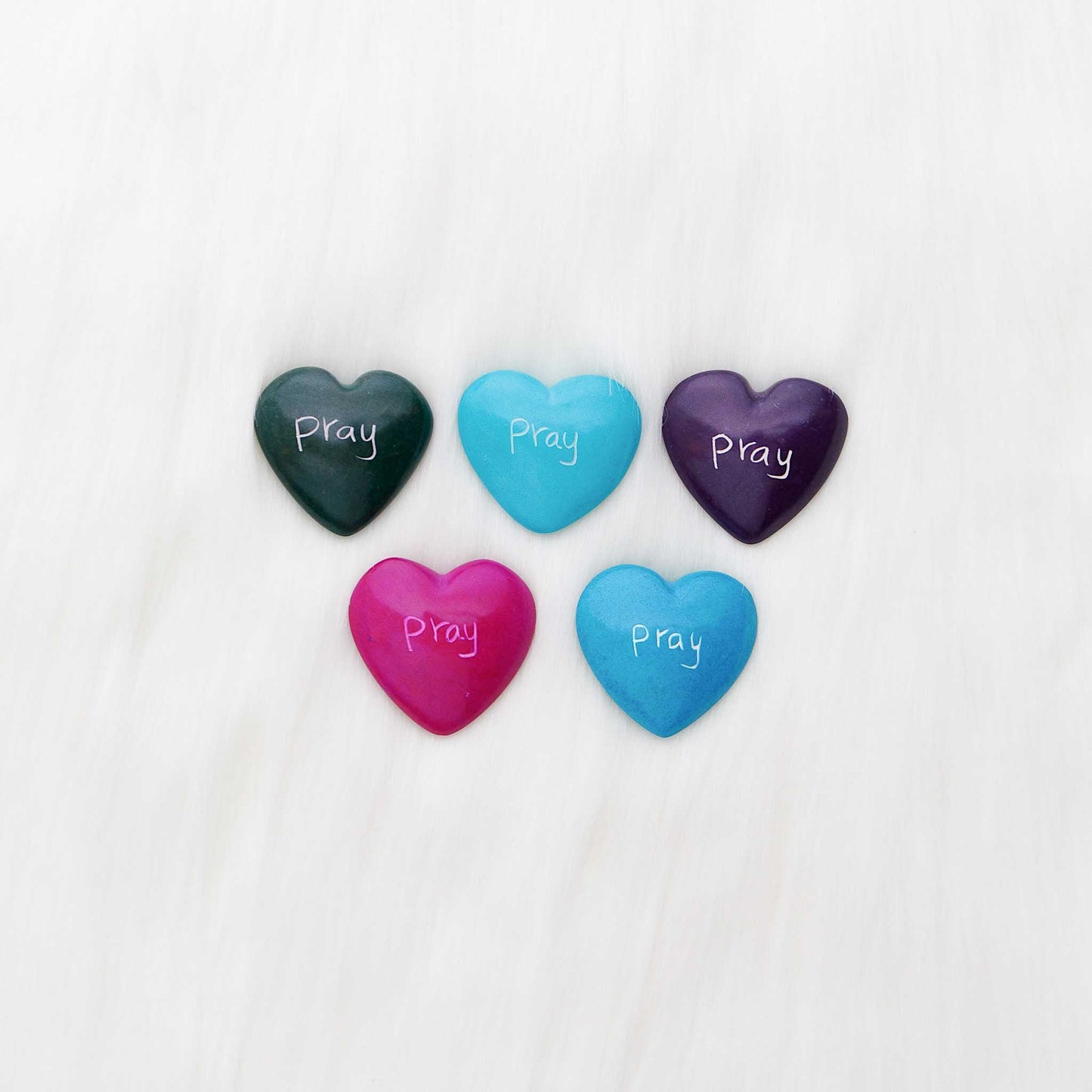 Hand-carved soapstone heart with engraving, ethically made in Kenya.