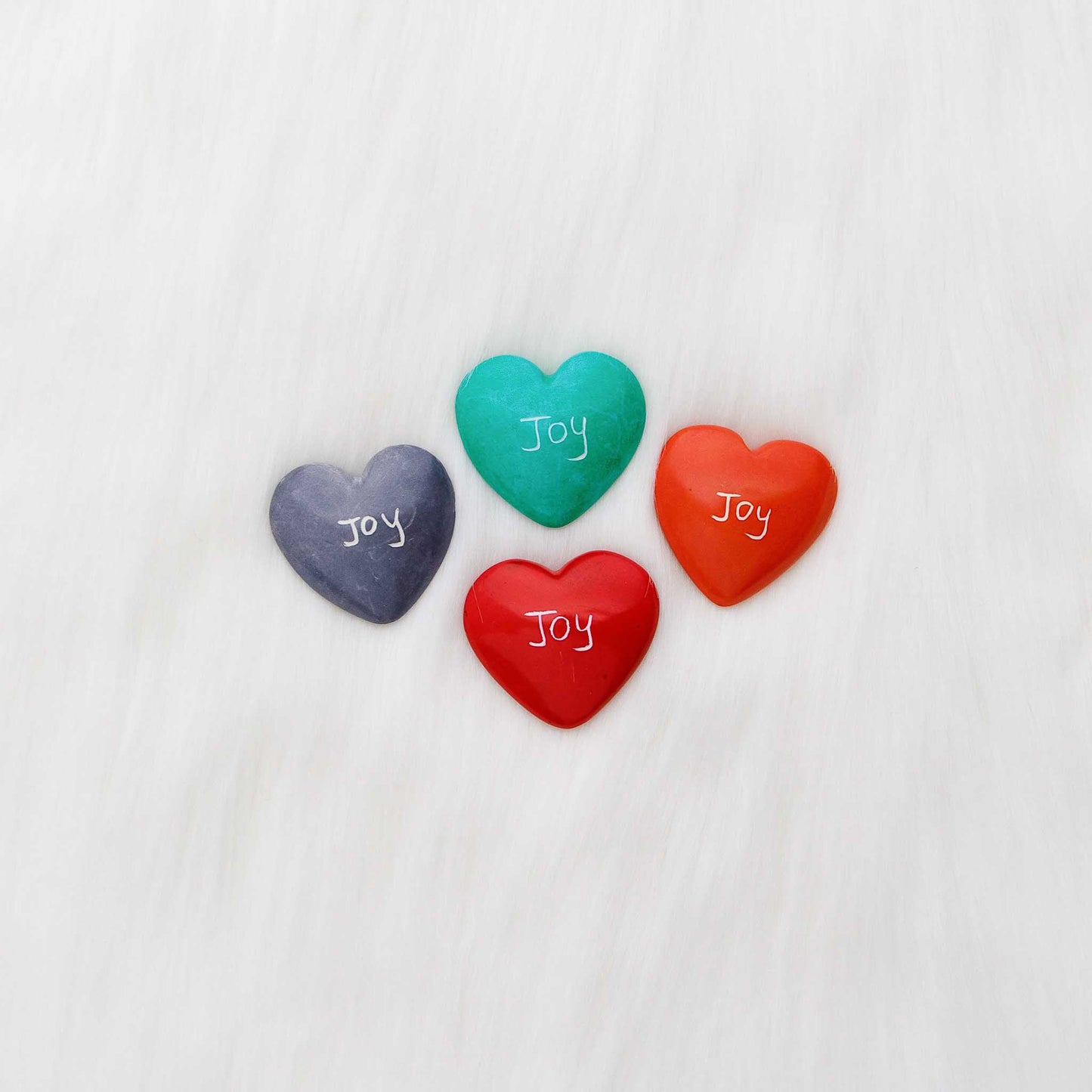 Hand-carved soapstone heart with engraving, ethically made in Kenya.