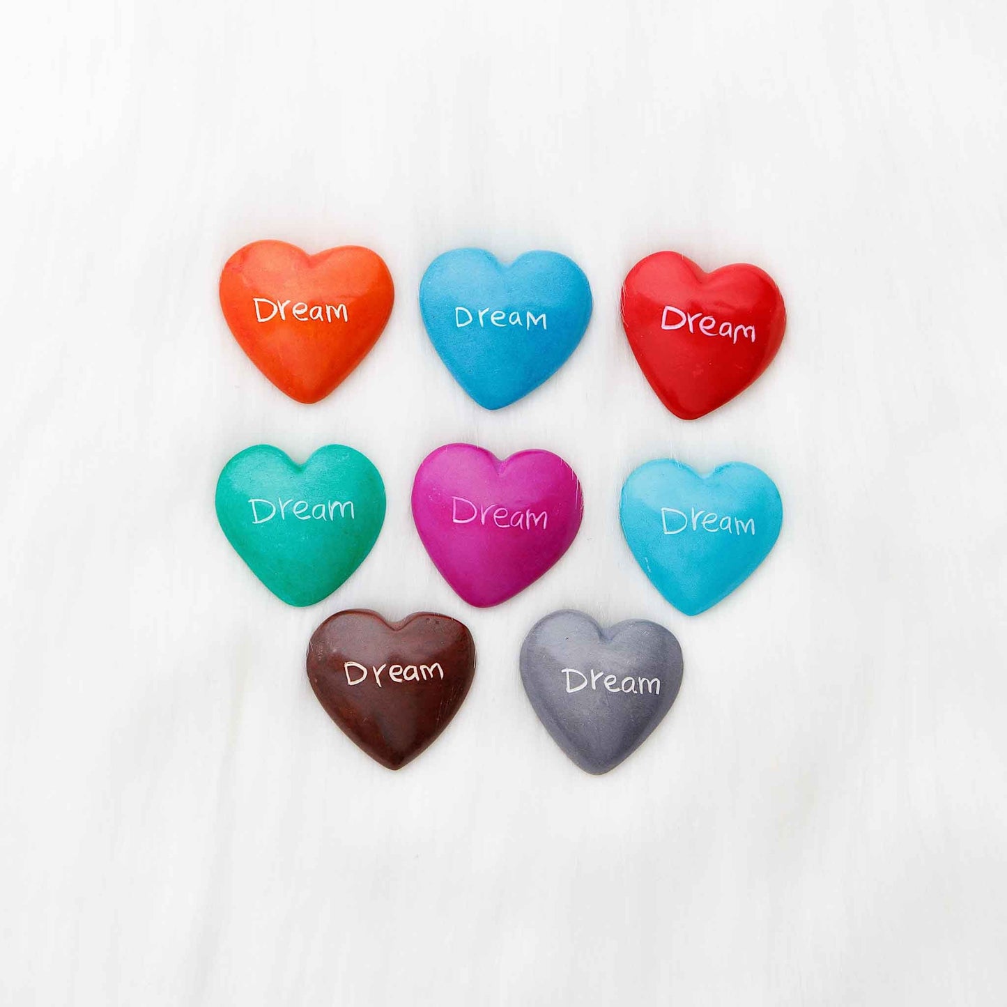 Hand-carved soapstone heart with engraving, ethically made in Kenya.