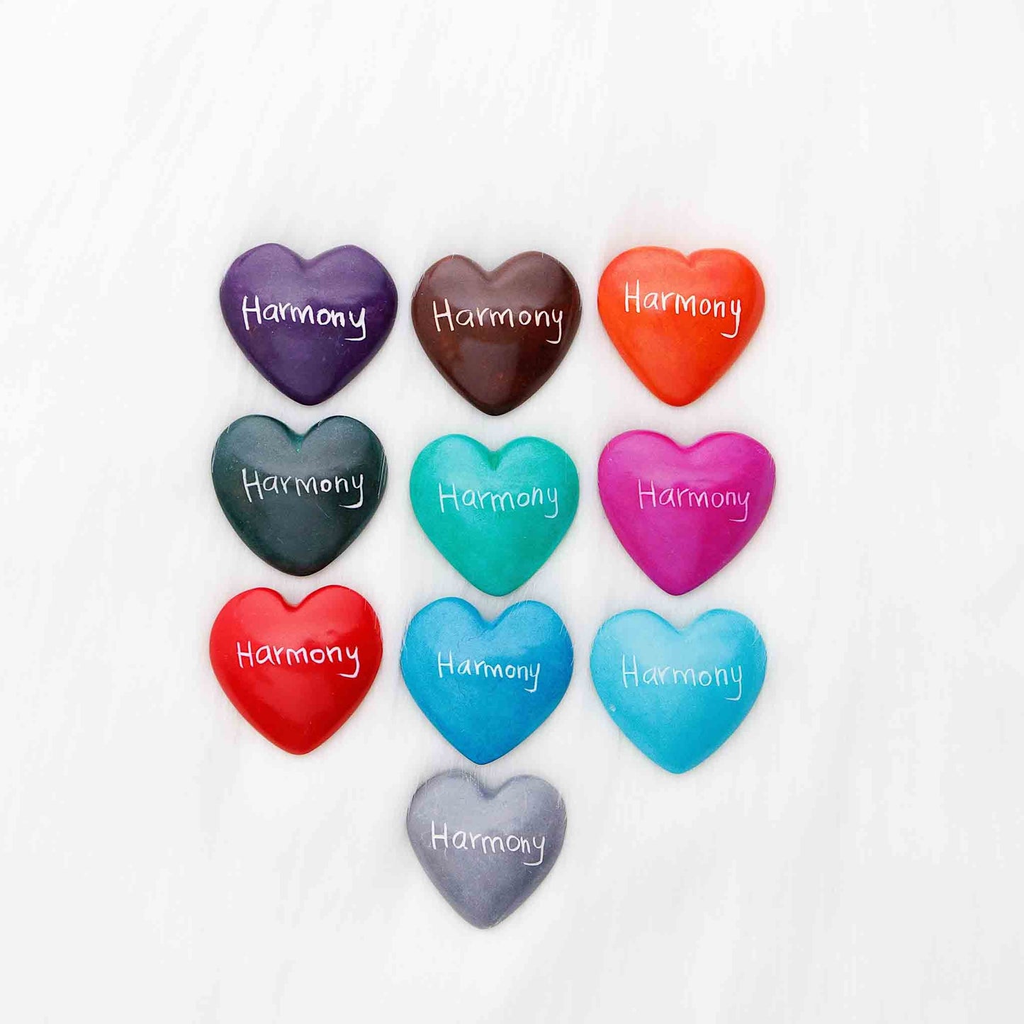 Hand-carved soapstone heart with engraving, ethically made in Kenya.