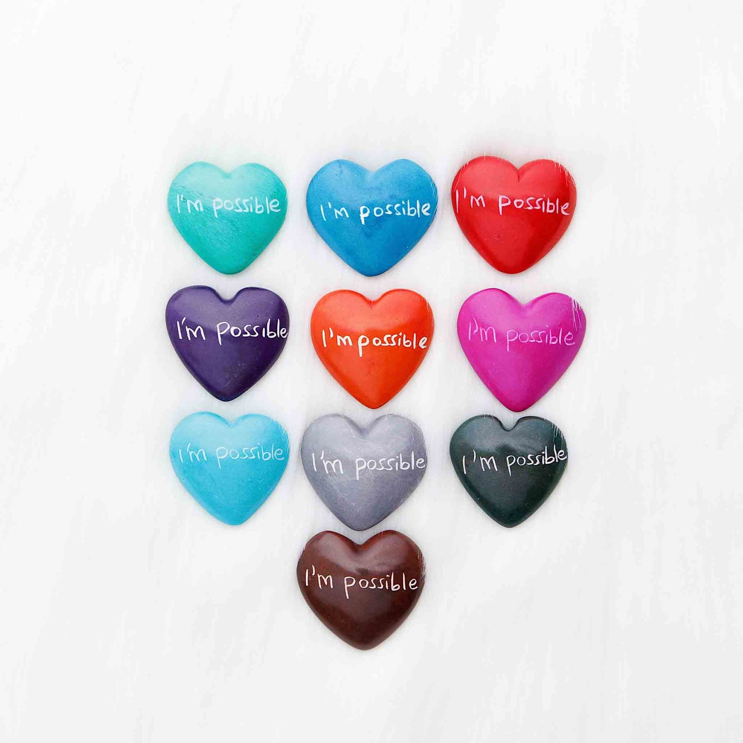 Hand-carved soapstone heart with engraving, ethically made in Kenya.