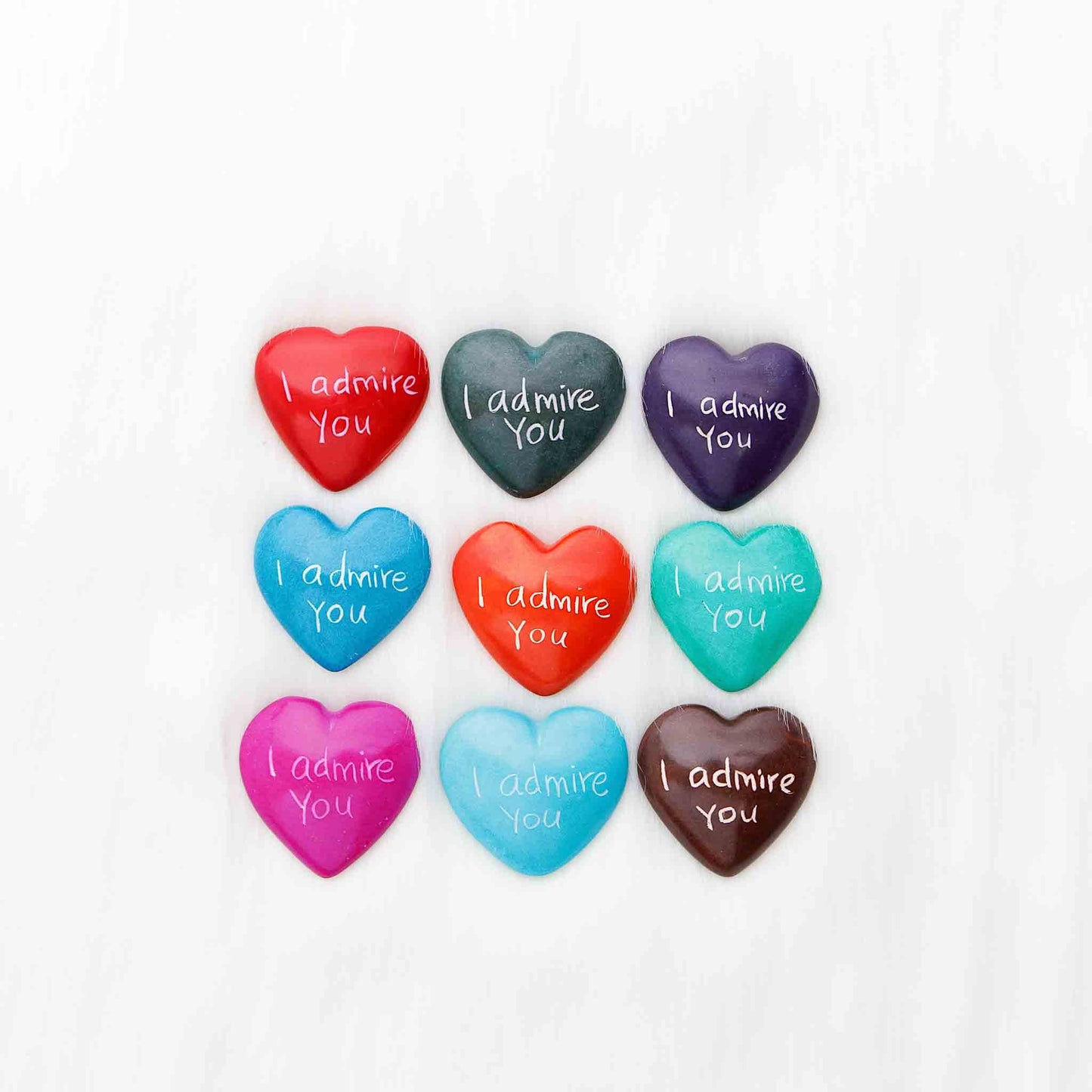 Hand-carved soapstone heart with engraving, ethically made in Kenya.