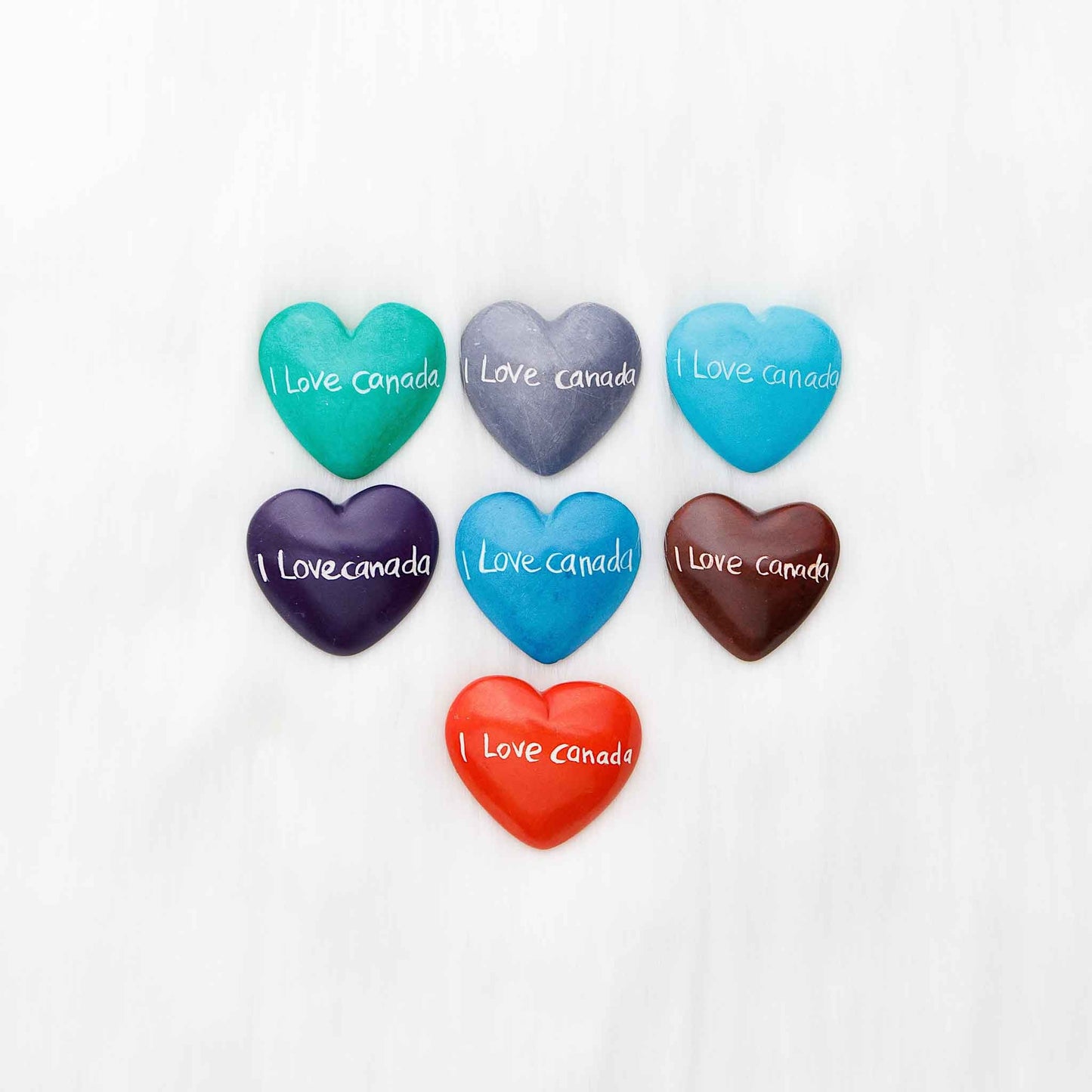 Hand-carved soapstone heart with engraving, ethically made in Kenya.