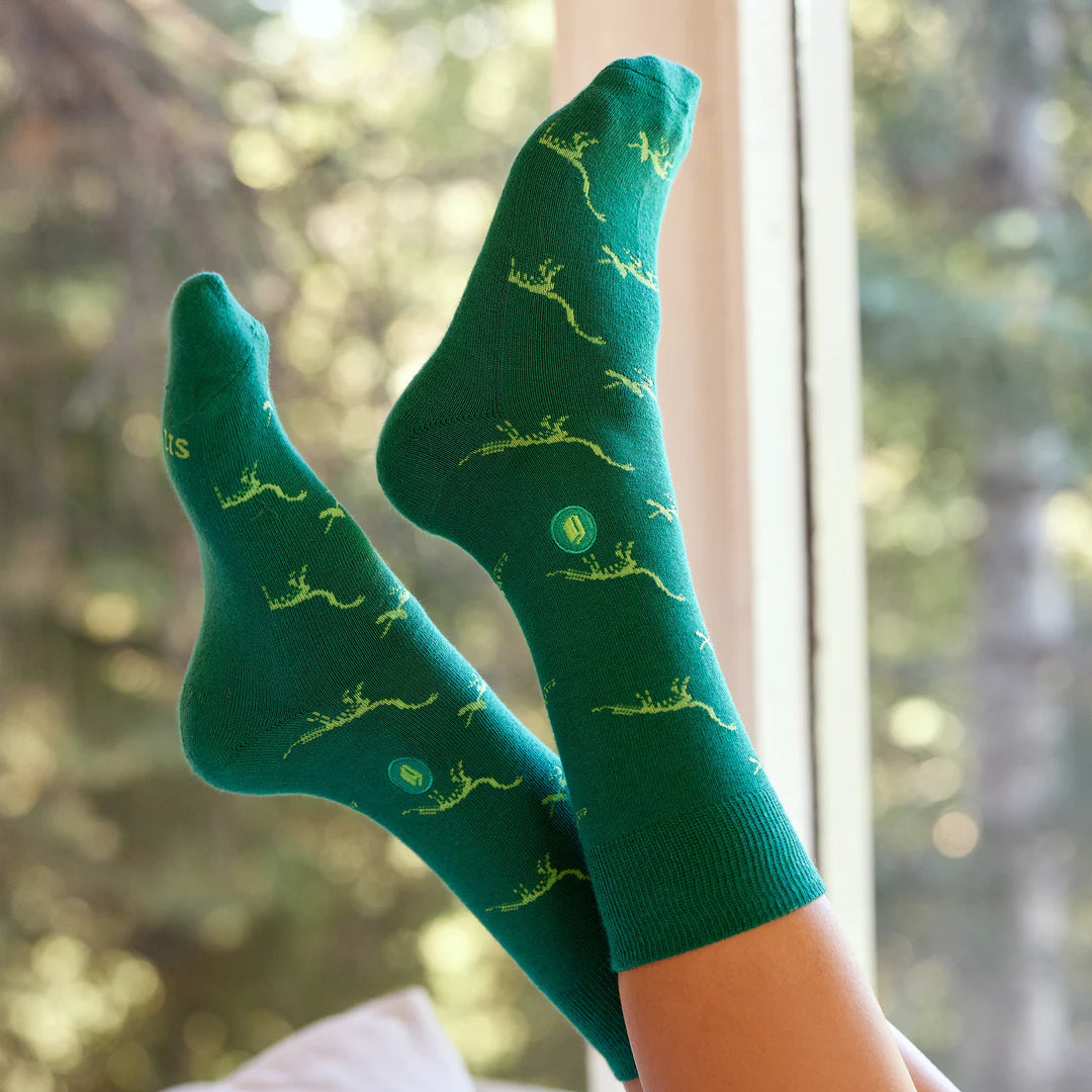 Conscious Step | Socks that give Books (Green)