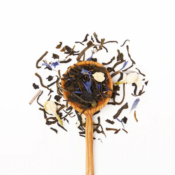 Fair trade Jasmine Green Tea and Purple Tea blend, handpicked by Kenyan women’s tea co-op