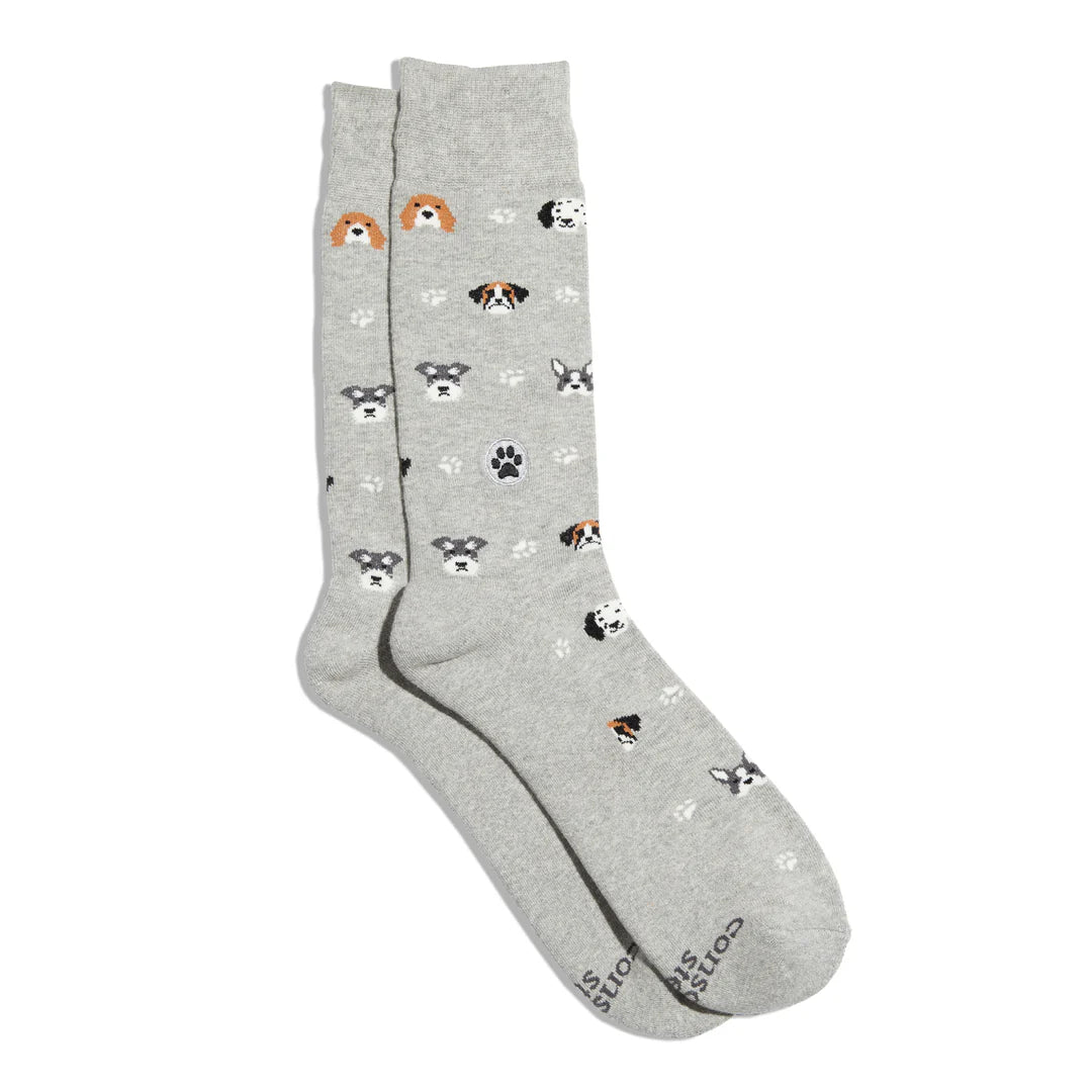 Conscious Step | Socks that Save Dogs (Grey)