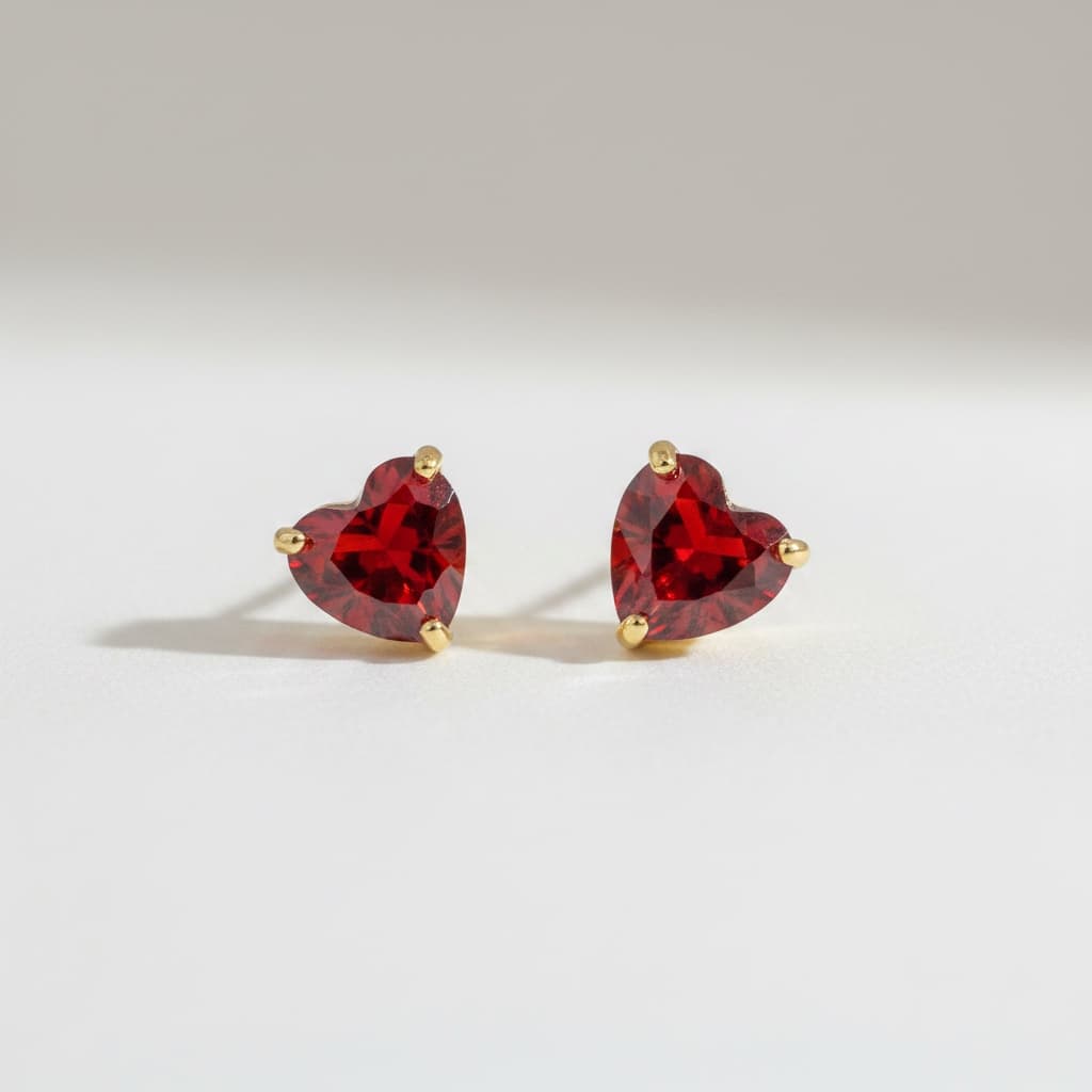 Tiny Gemstone Stud Earrings