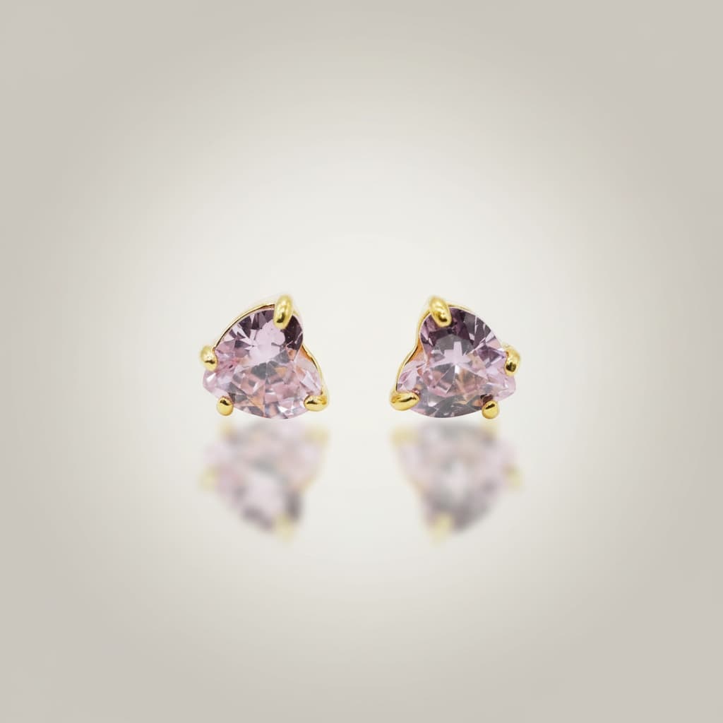 Tiny Gemstone Stud Earrings