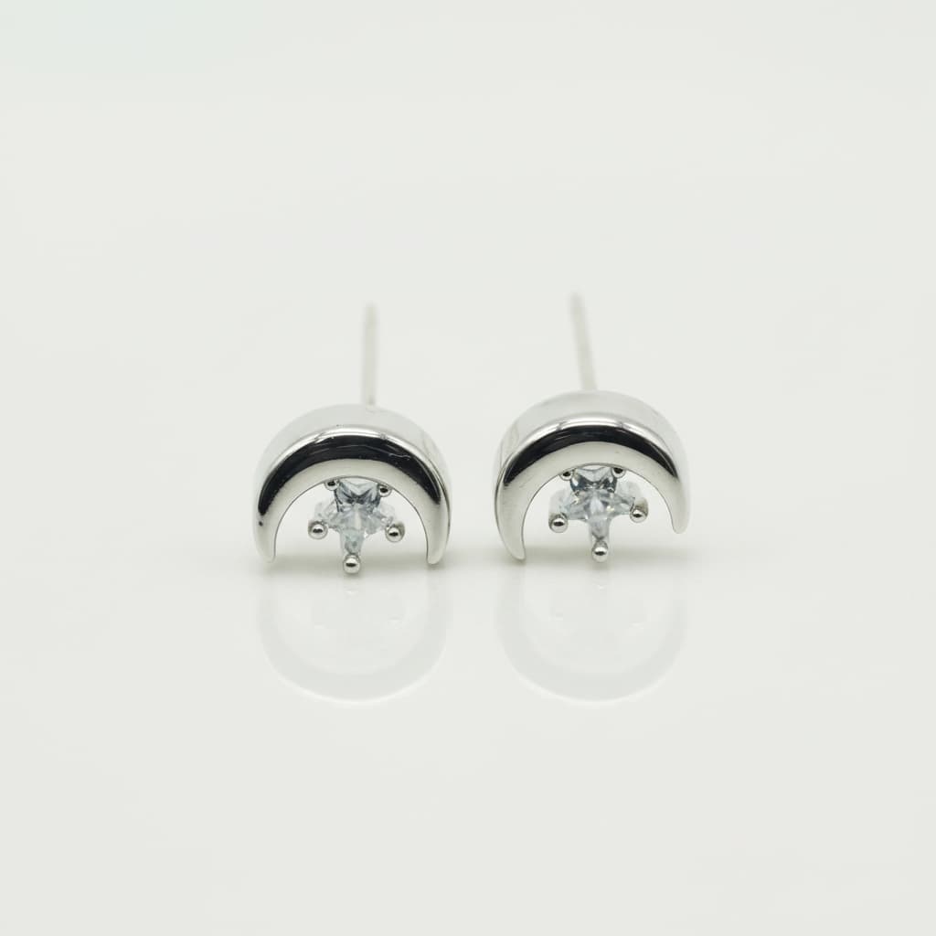 Moon & Star Cubic Earrings