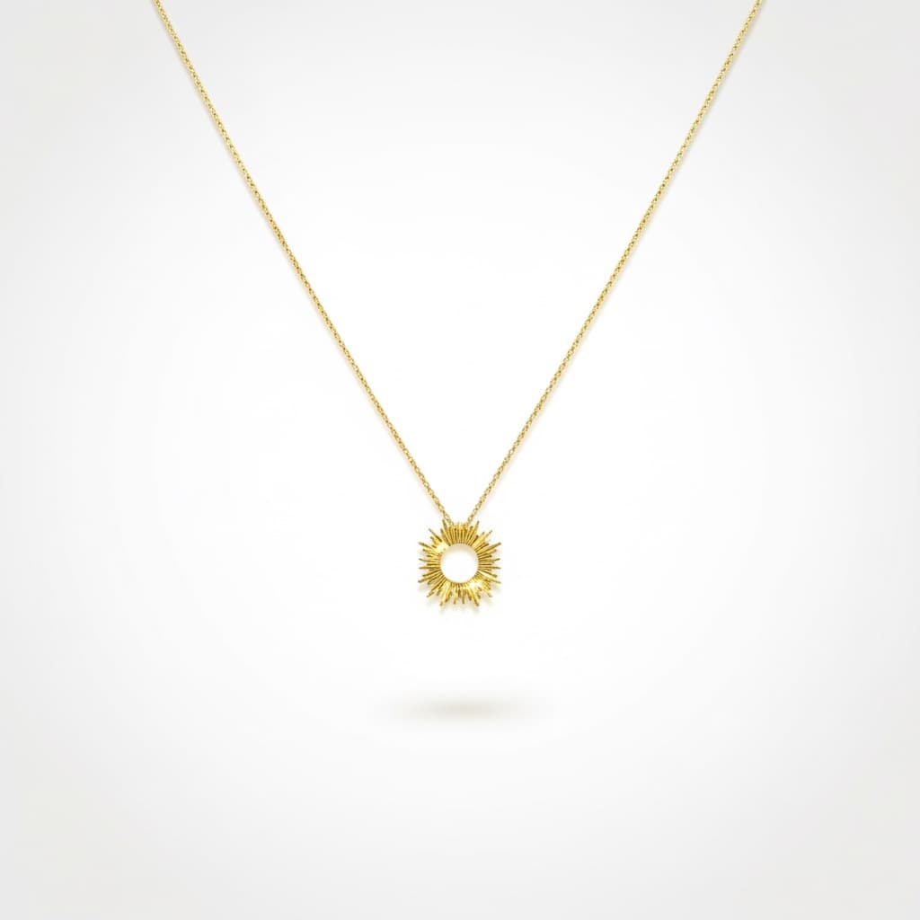 Starburst Half-Moon Necklace