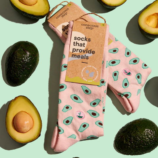 Conscious Step | Socks that Provide Meals (Avocado)