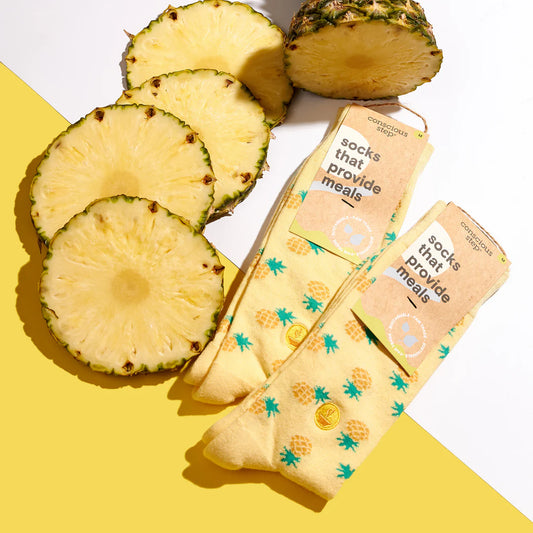 Conscious Step | Socks that Provide Meals (Pineapple)