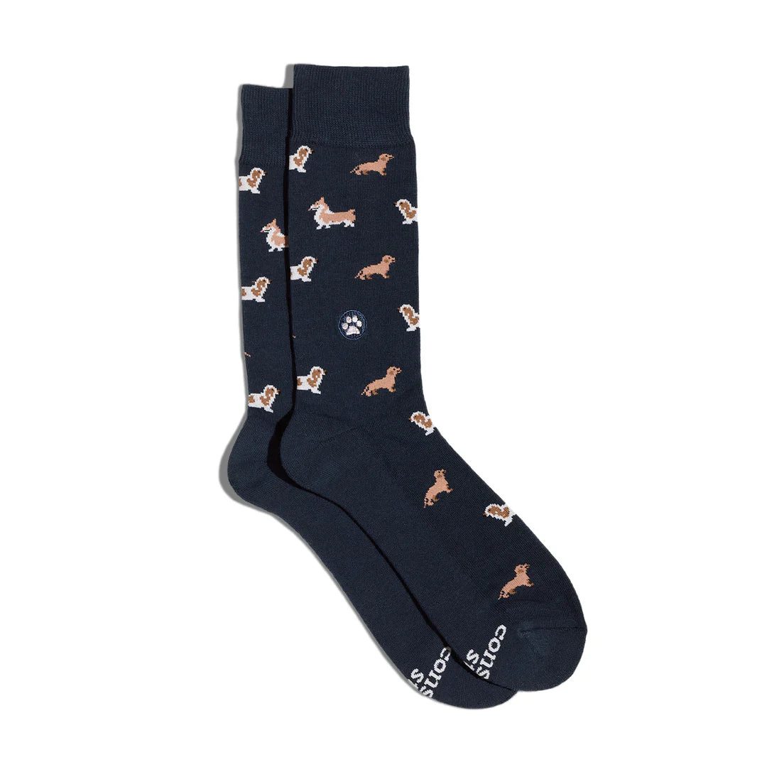 Conscious Step | Socks that Save Dogs (Blue)