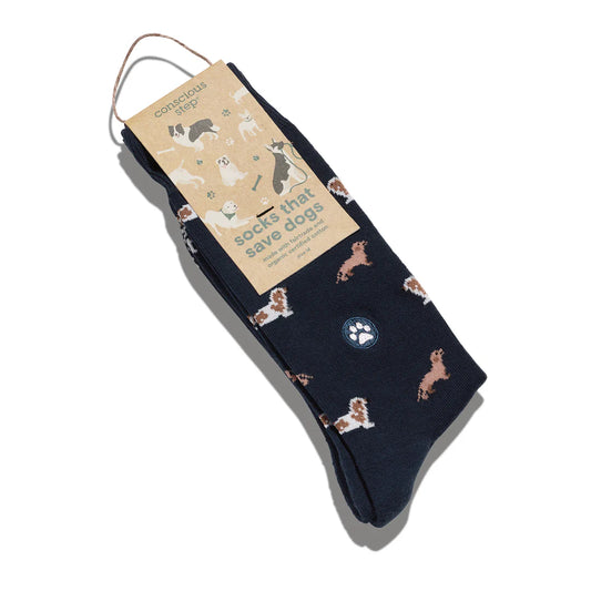 Conscious Step | Socks that Save Dogs (Blue)